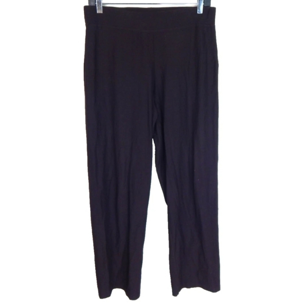 Eileen‎ Fisher Brown Straight Leg Stretch Crepe Pants